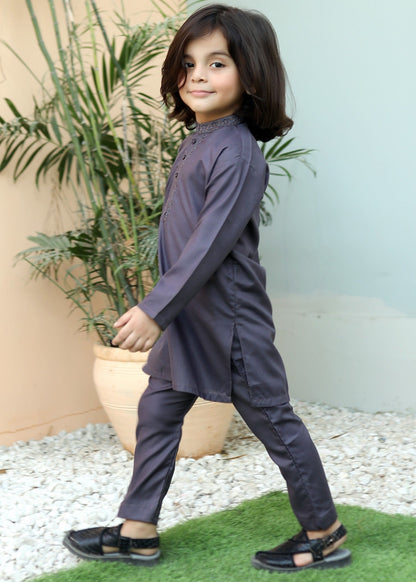 Ash Grey Kurta Trouser KE 029