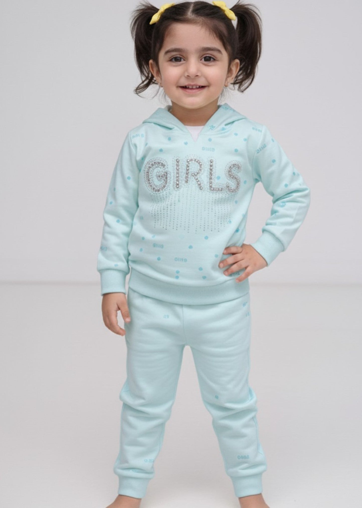 Light Blue 2 Pcs Hoodie Suit KH 025