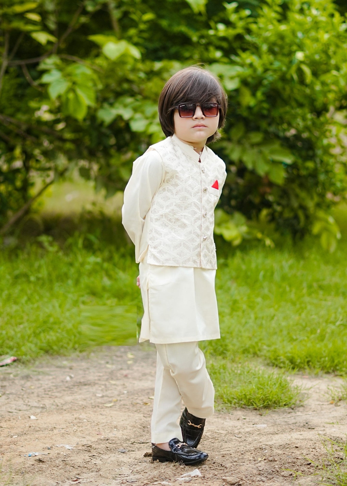 Bavarian Cream Waistcoat Suit-KC 029