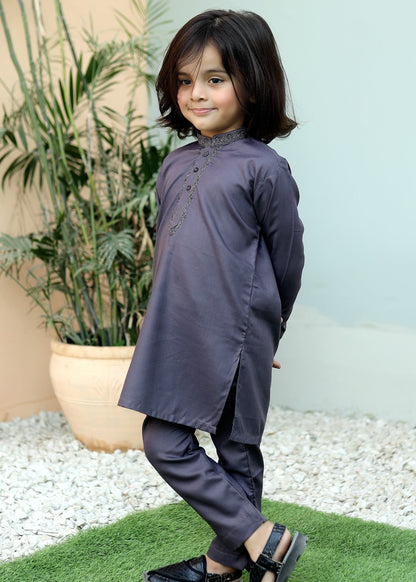 Ash Grey Kurta Trouser KE 029