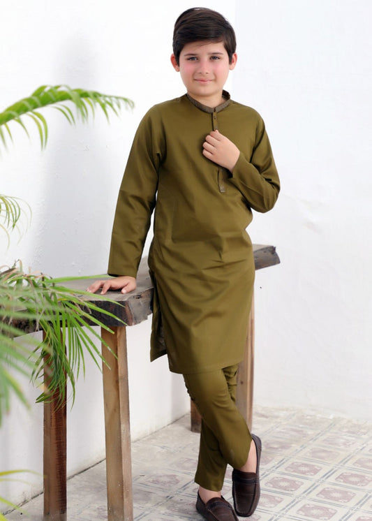 Olive Green Kurta Trouser KT 100