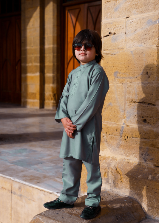 Pastel Green Kurta Trouser - KE 019