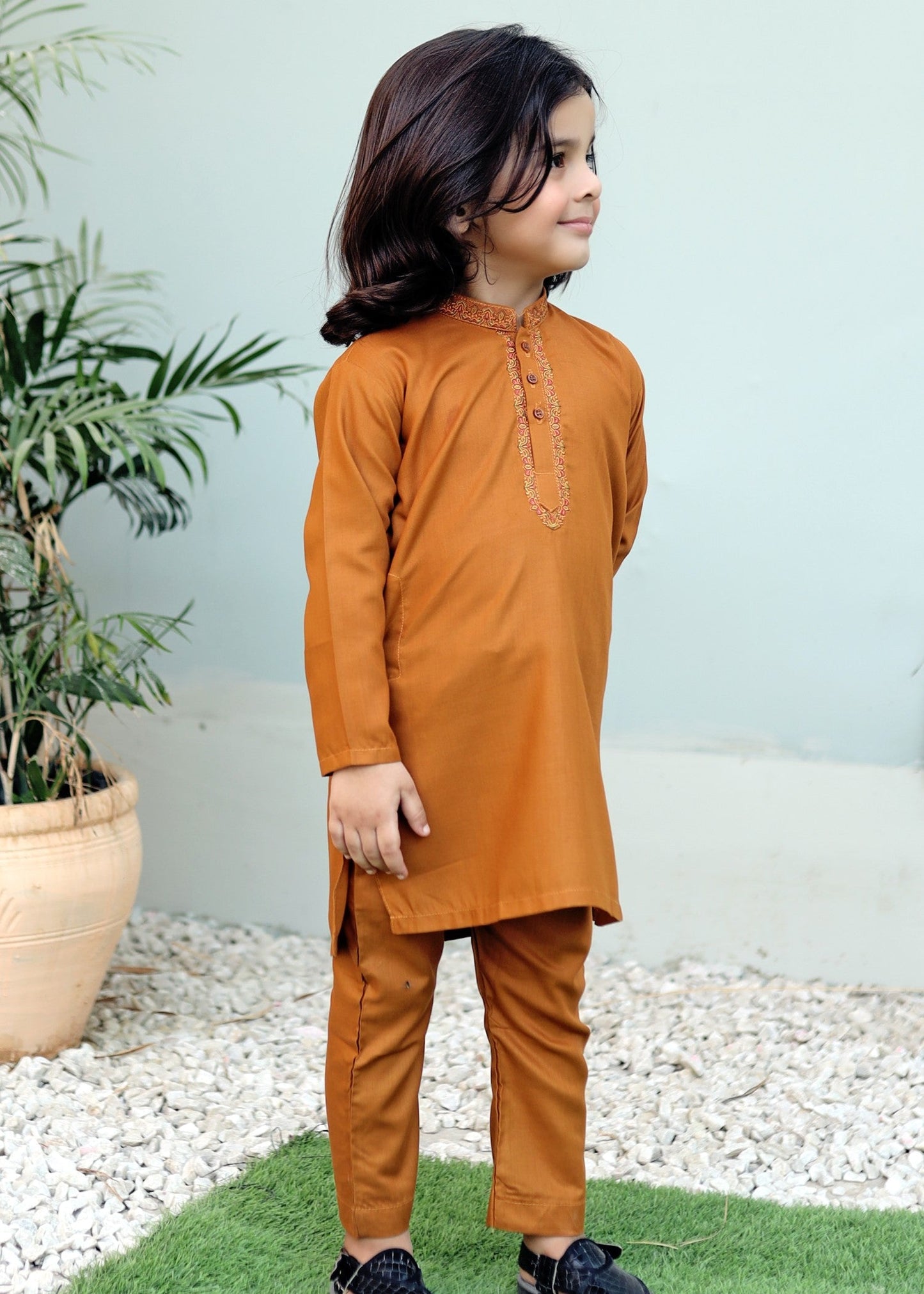 Toast Orange Kurta Trouser KE 028