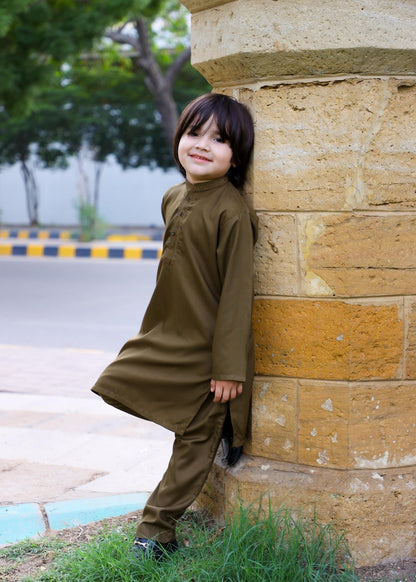 Chocolate brown Kurta Trouser - KE 021