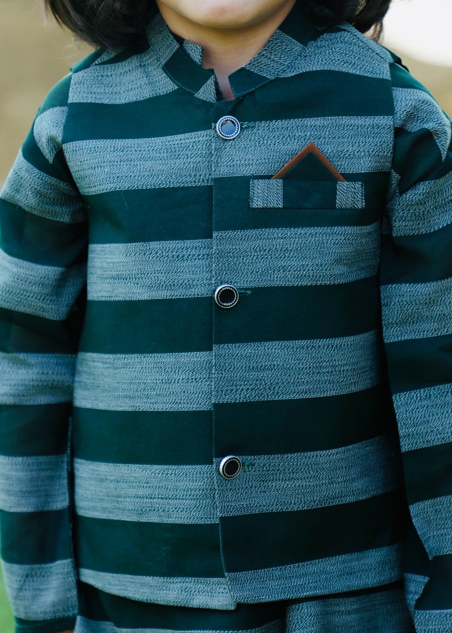 Dark Green Waistcoat Suit AHW 024